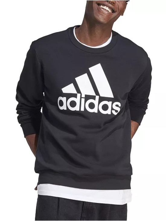 adidas Other - adidas Men’s Essential’s Black Logo Crewneck Sweater
